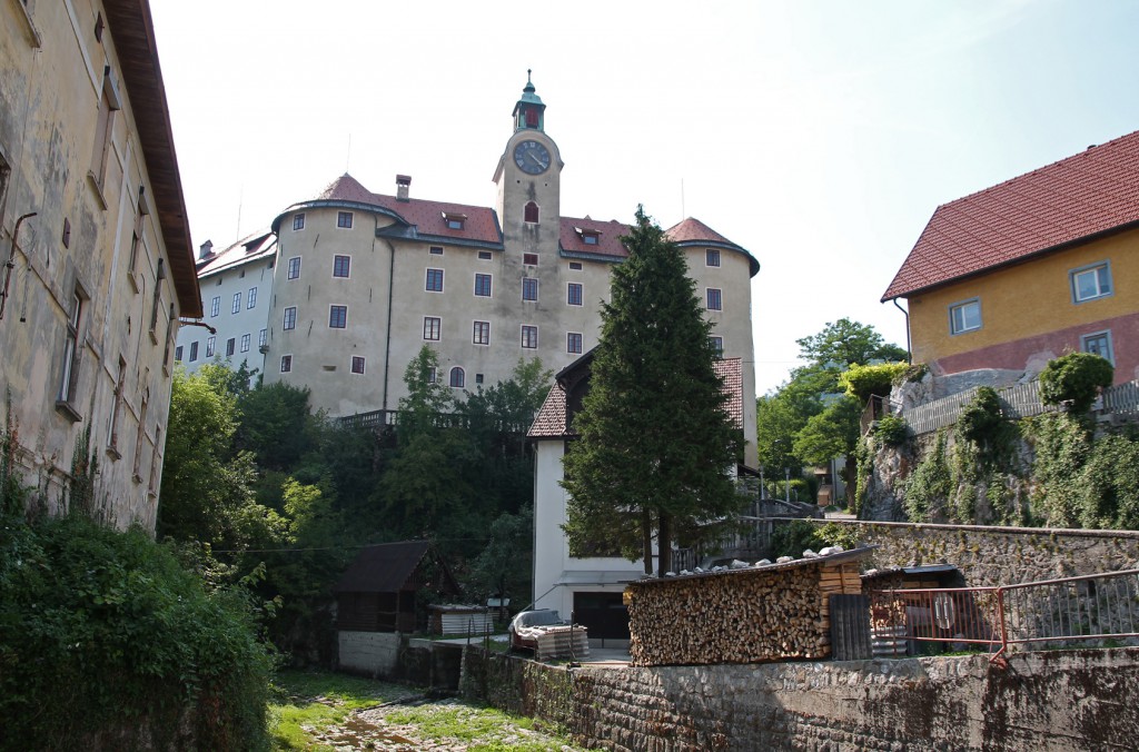 The Gewerkenegg castle: once the administrative headquarters and warehouse of the Idrija mine, now a museum.