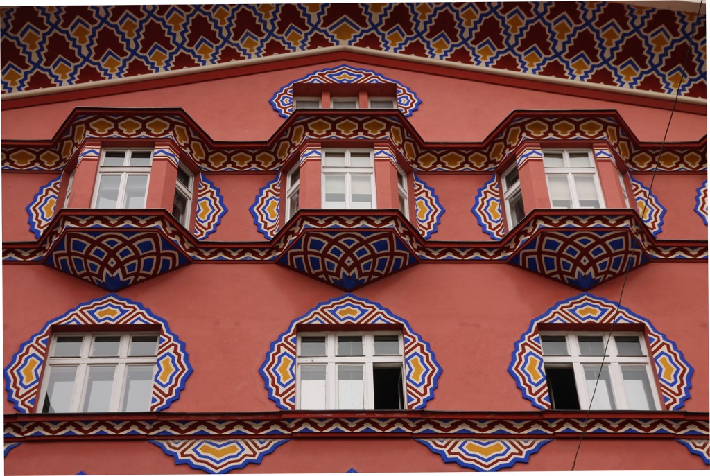 Detail from the Cooperative Bank building.