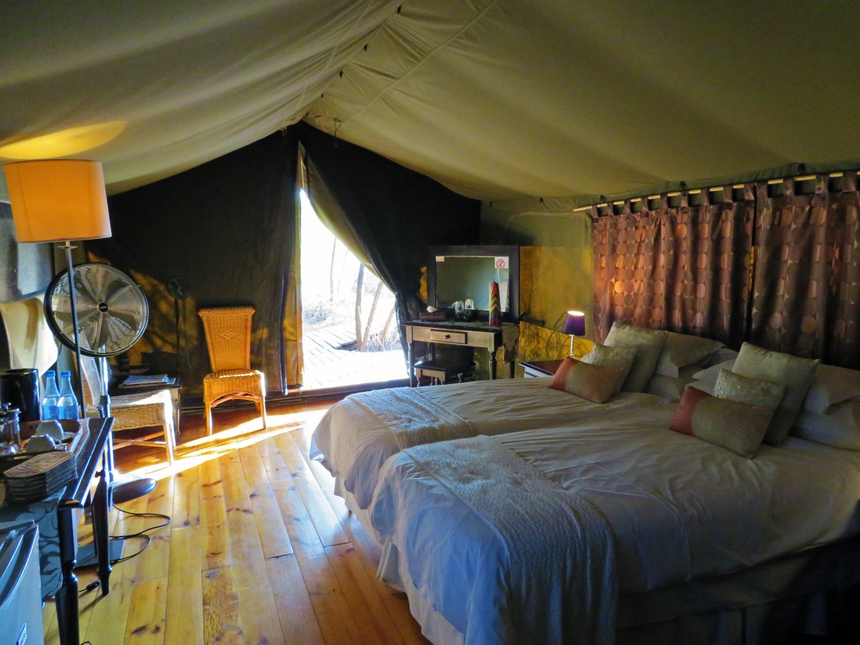 Quite a luxurious tent it was.
