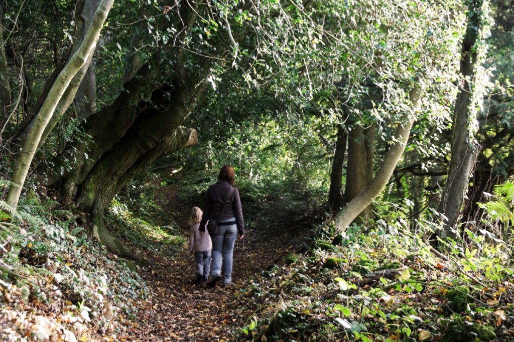 On our way to the Devil's Pulpit.