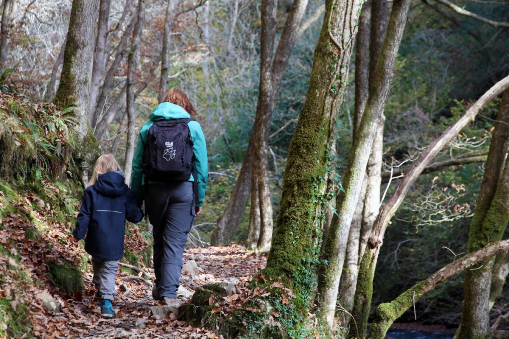 On our way to Sgwd Ddwli Uchaf.