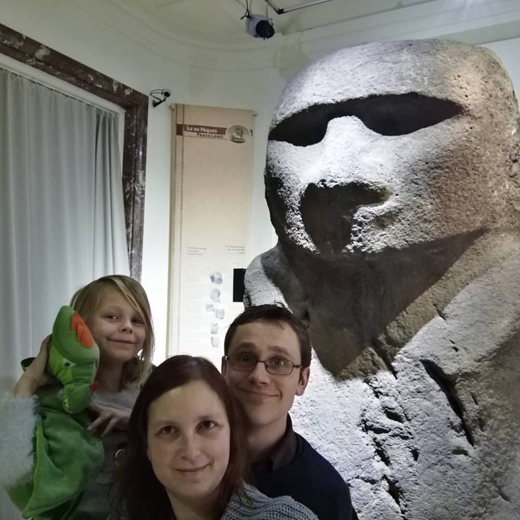 Selfie with this happy fellow from Easter Island.