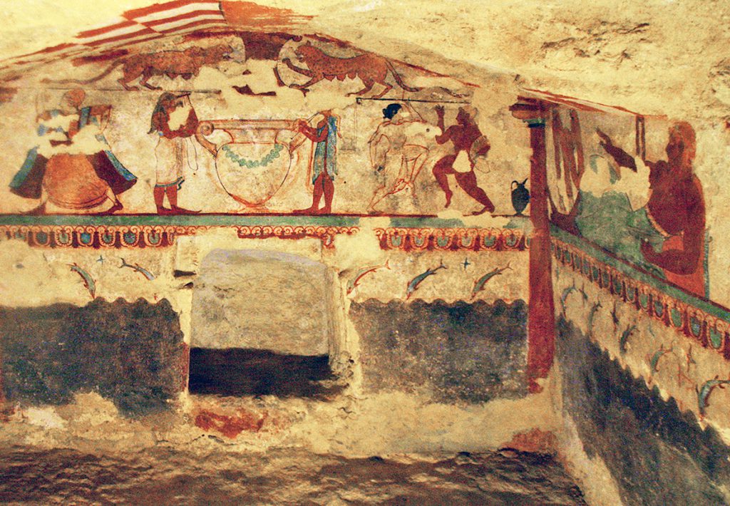 Etruscan graves in Italy: it's like taking your kid to an art exhibition in a basement. But it was super exciting!